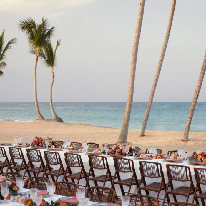 beachfront deck at finest punta cana