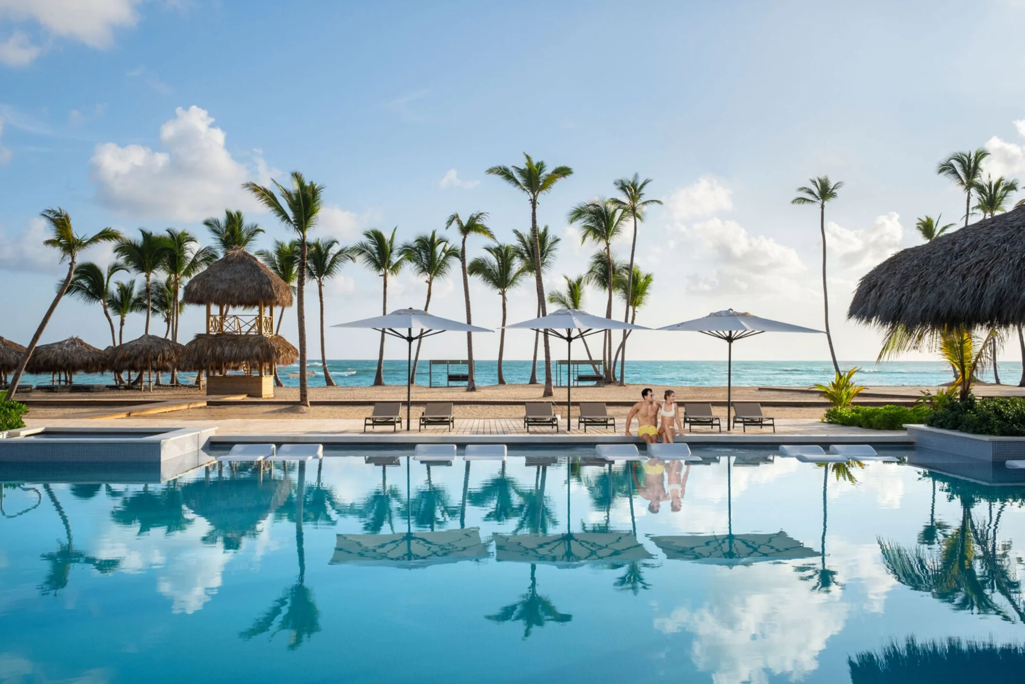 couple at the pool at Finest Punta Cana