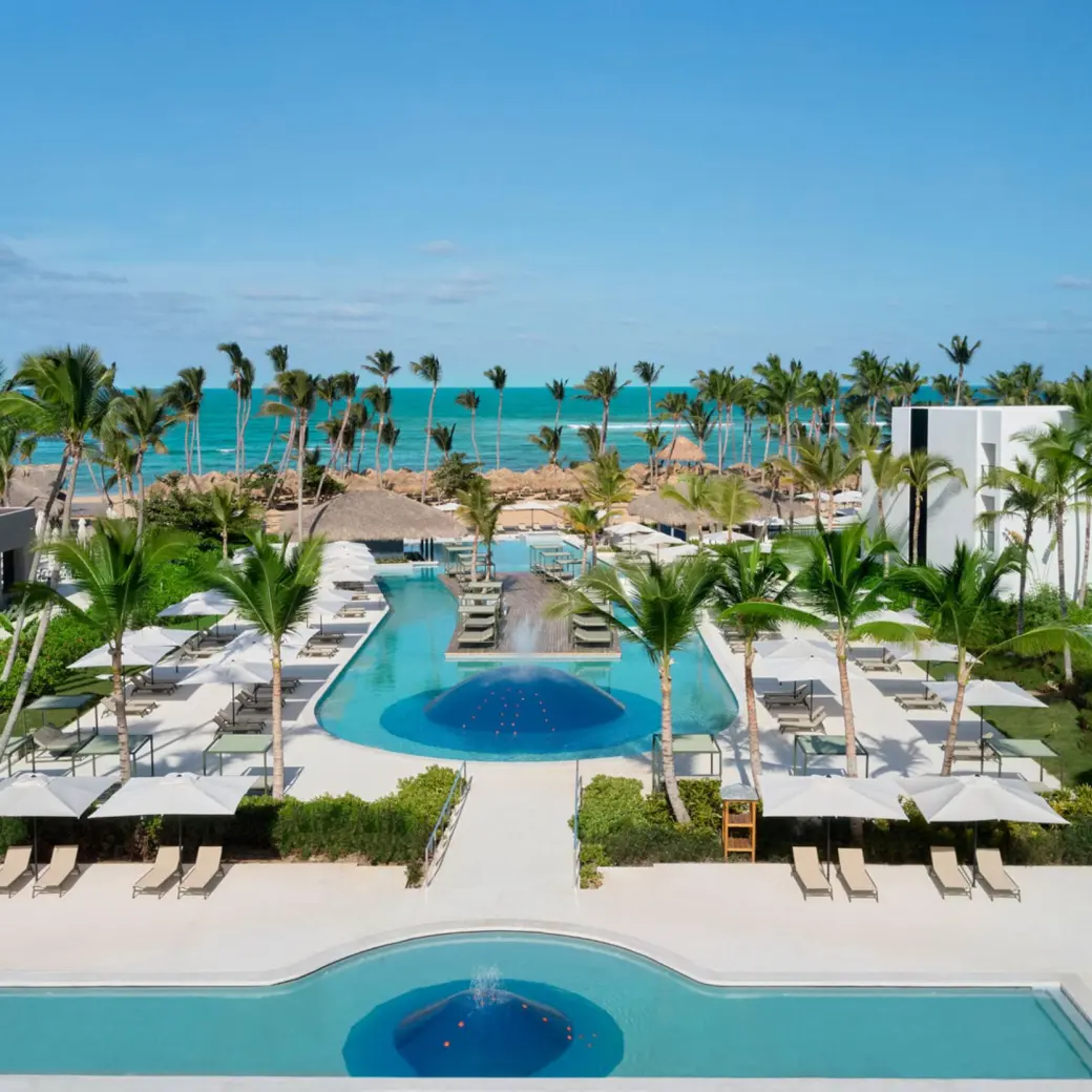Main pool and guest accommodations at Finest Punta Cana, Punta Cana