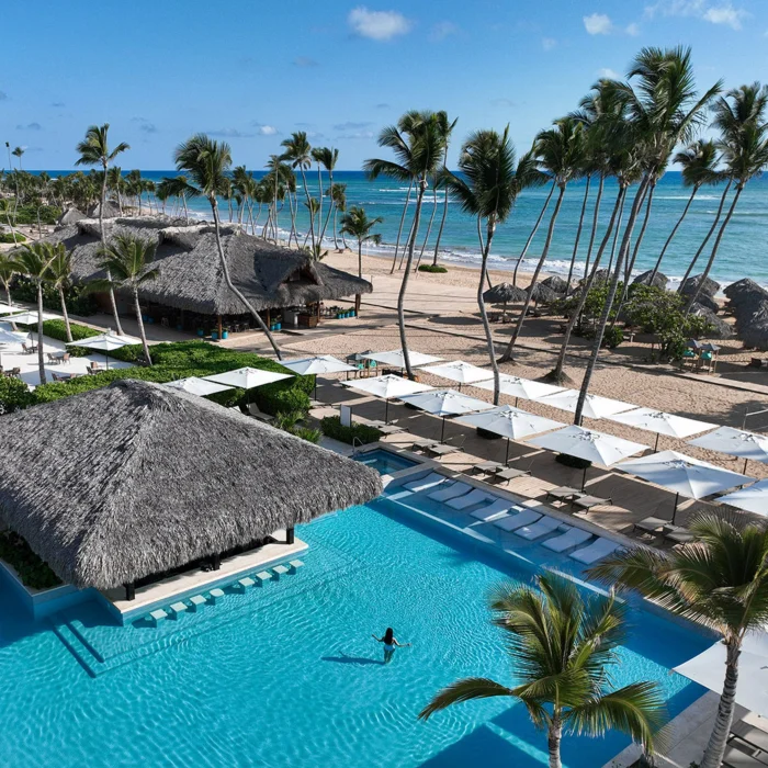 pool and beach at Finest Punta Cana