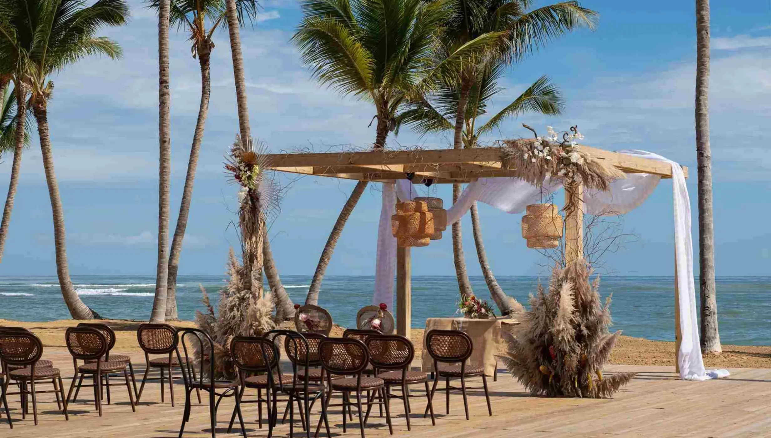 tropical gazebo venue at finest punta cana