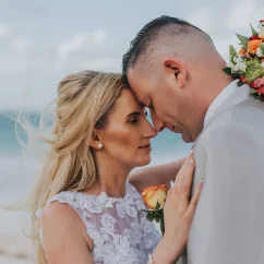 Bride and groom at Grand Bavaro Princess