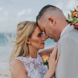 Bride and groom at Grand Bavaro Princess