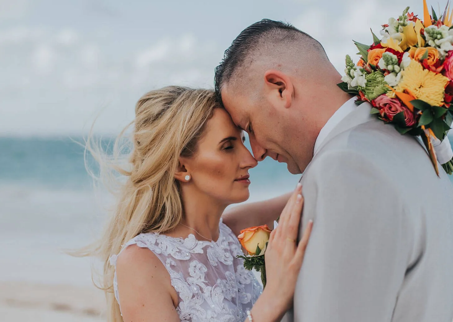 Bride and groom at Grand Bavaro Princess