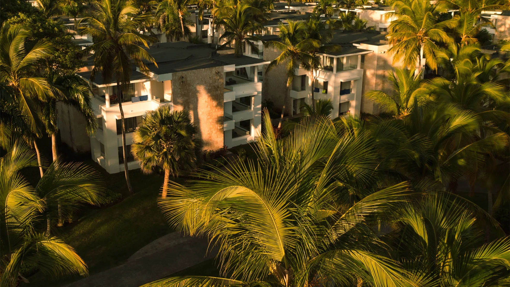 buildings and landscaped gardens at Grand Bavaro Princess
