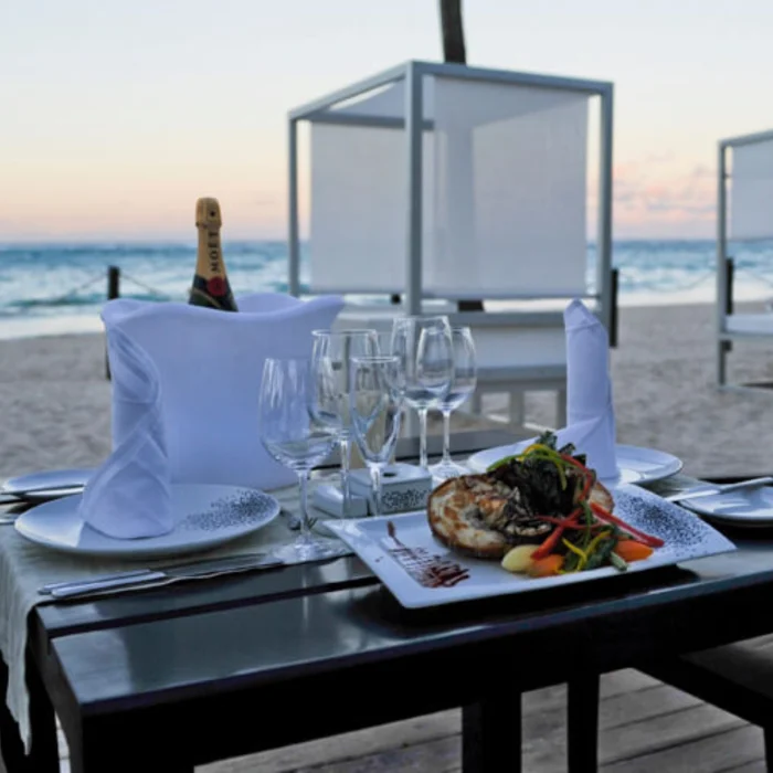 Chill out area at cafe del mar at Grand Bavaro Princess