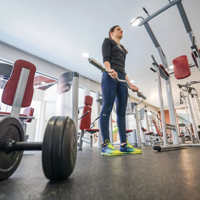 woman working out at the gym at Grand Bavaro Princess