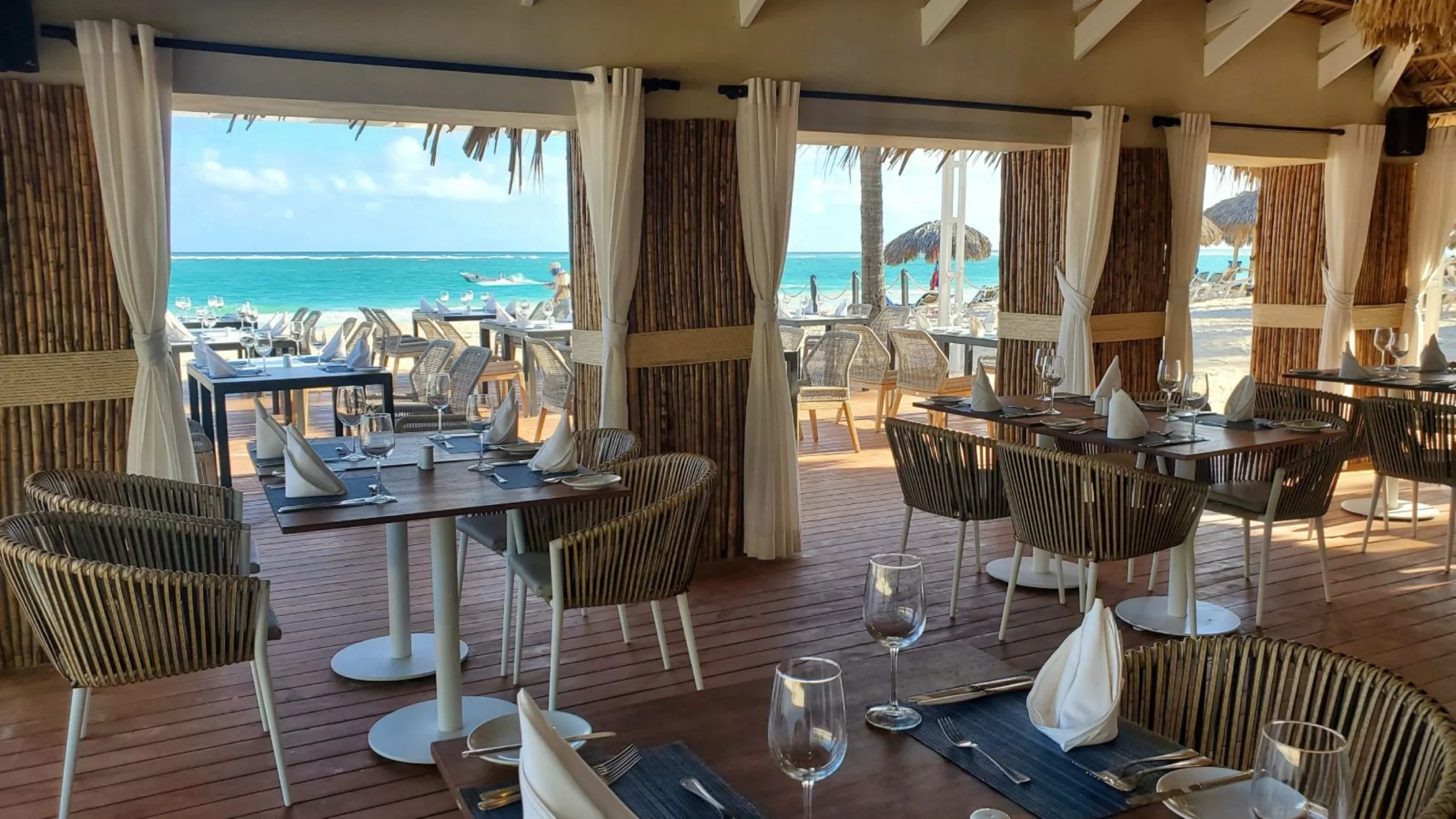 oceanfront restaurant at Grand Bavaro Princess
