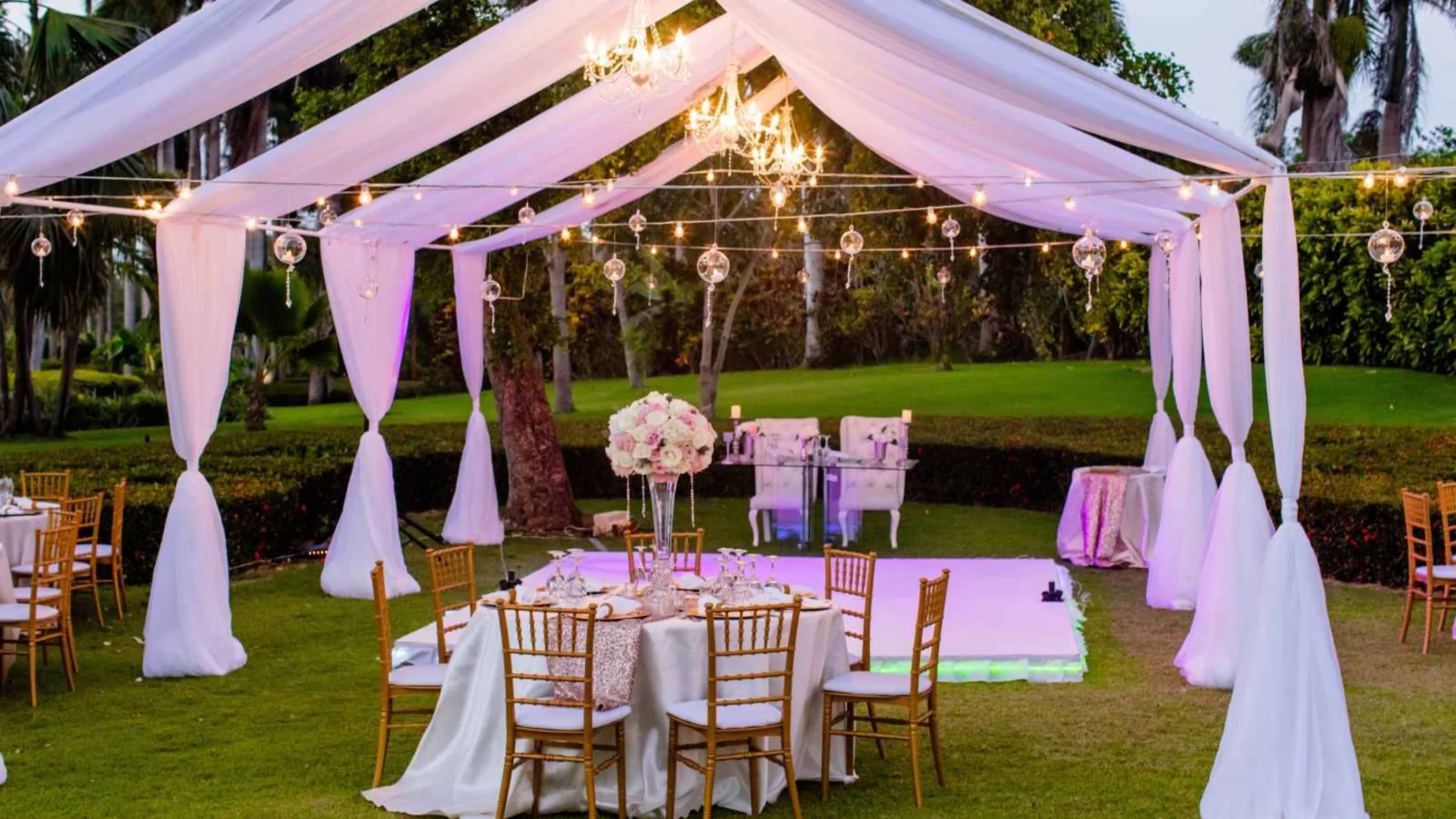 tropical garden venue at Grand Bavaro Princess