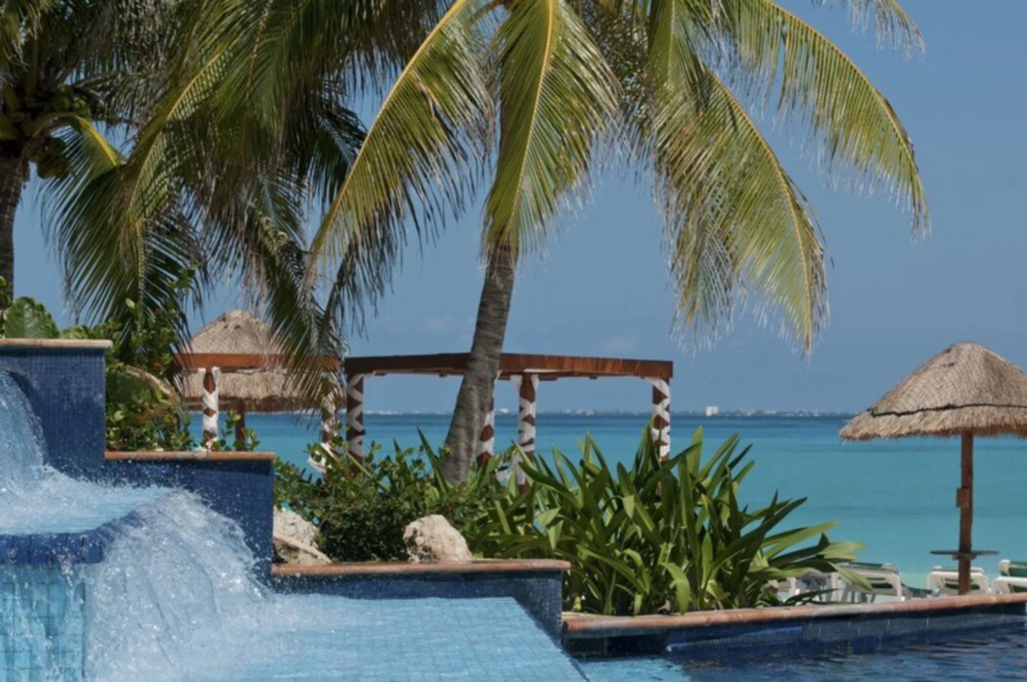 cascade pool at Grand Fiesta Americana Coral Beach Cancun