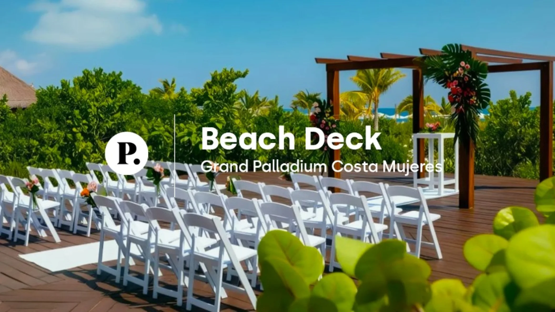 video review of Beach Deck venue at Grand Palladium Costa Mujeres