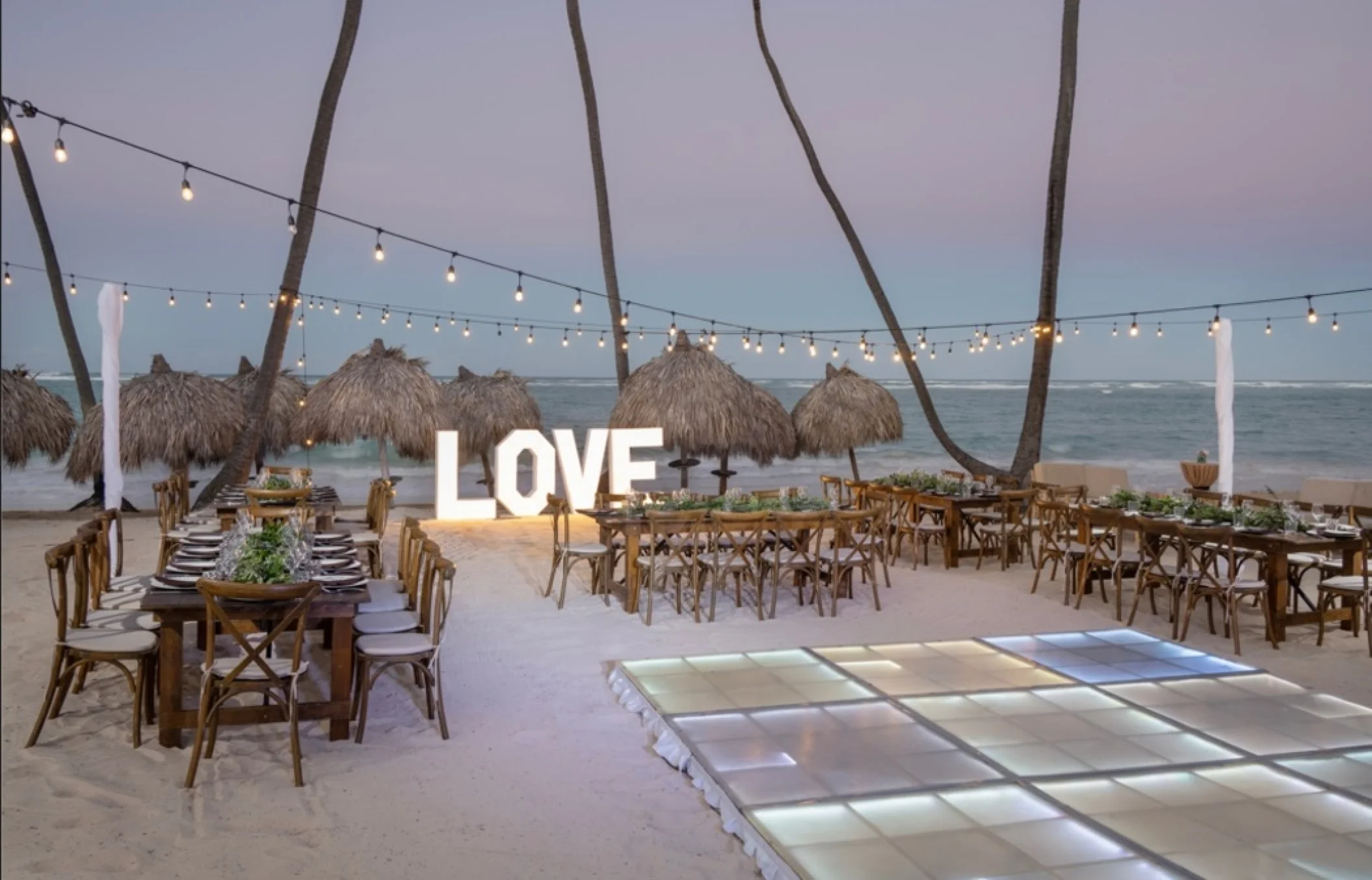 beach venue at Grand Palladium Punta Cana