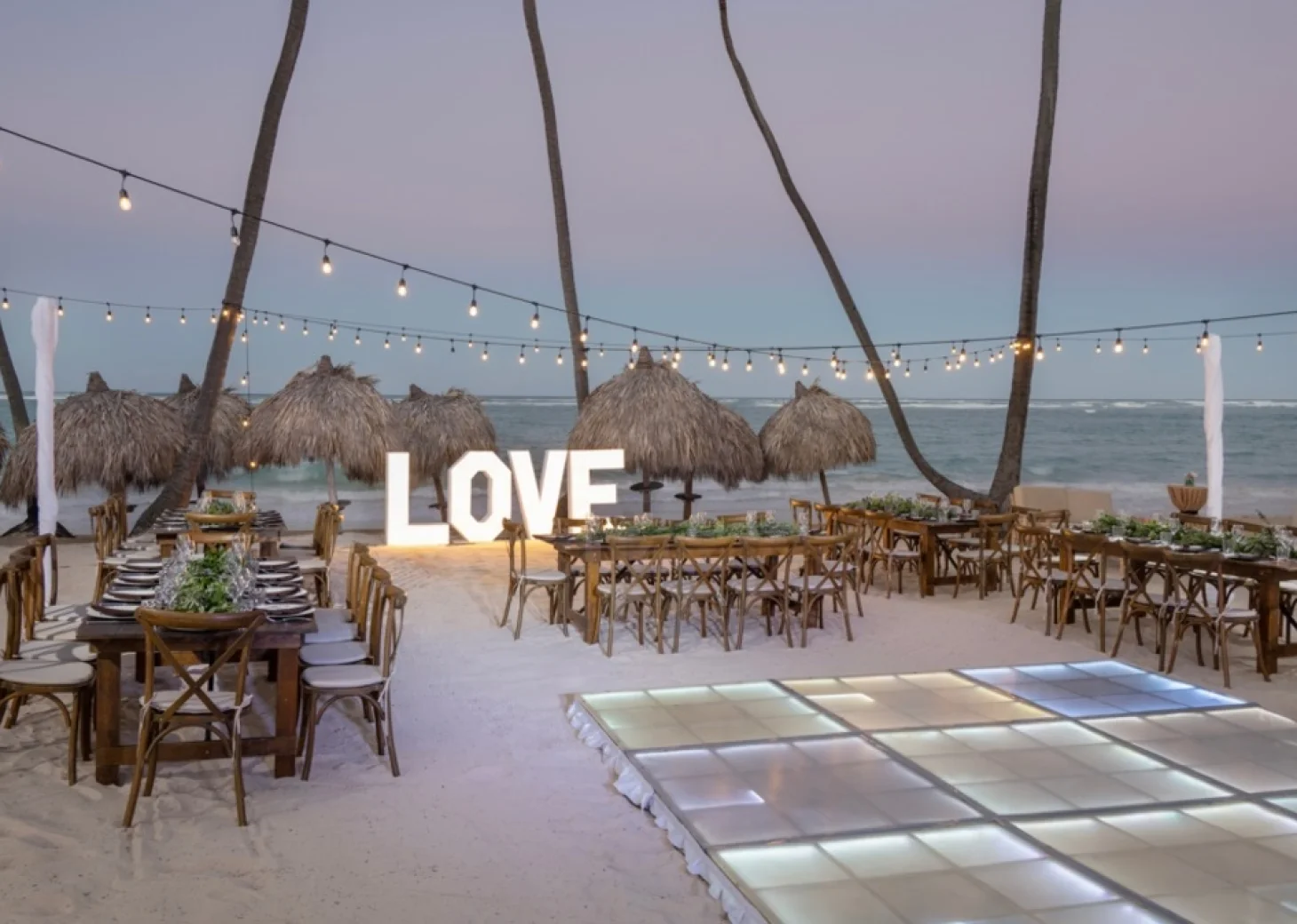 beach venue at Grand Palladium Punta Cana