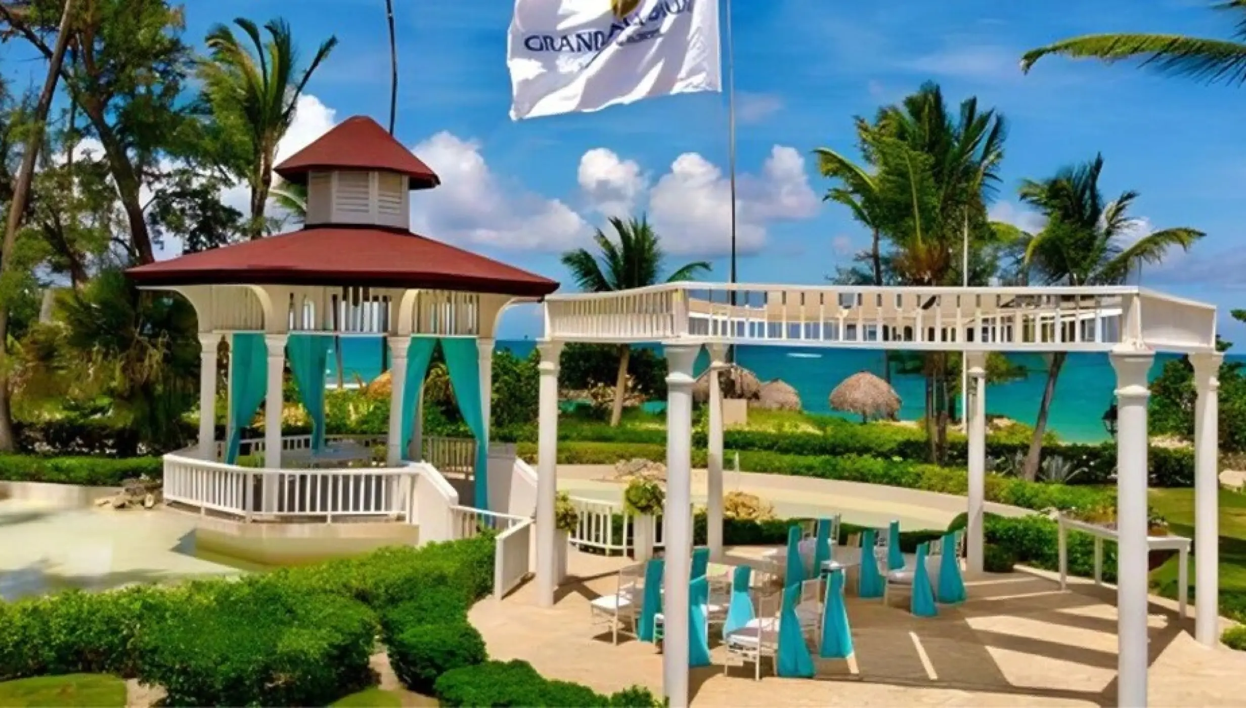 sea view gazebo venue at Grand Palladium Punta Cana