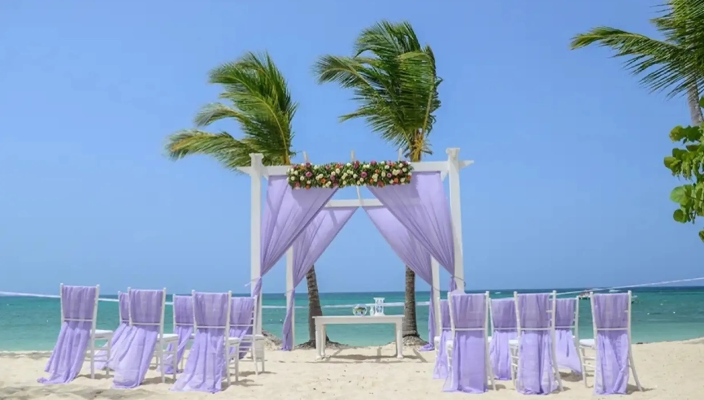 beach pergola venue at Grand Palladium Punta Cana