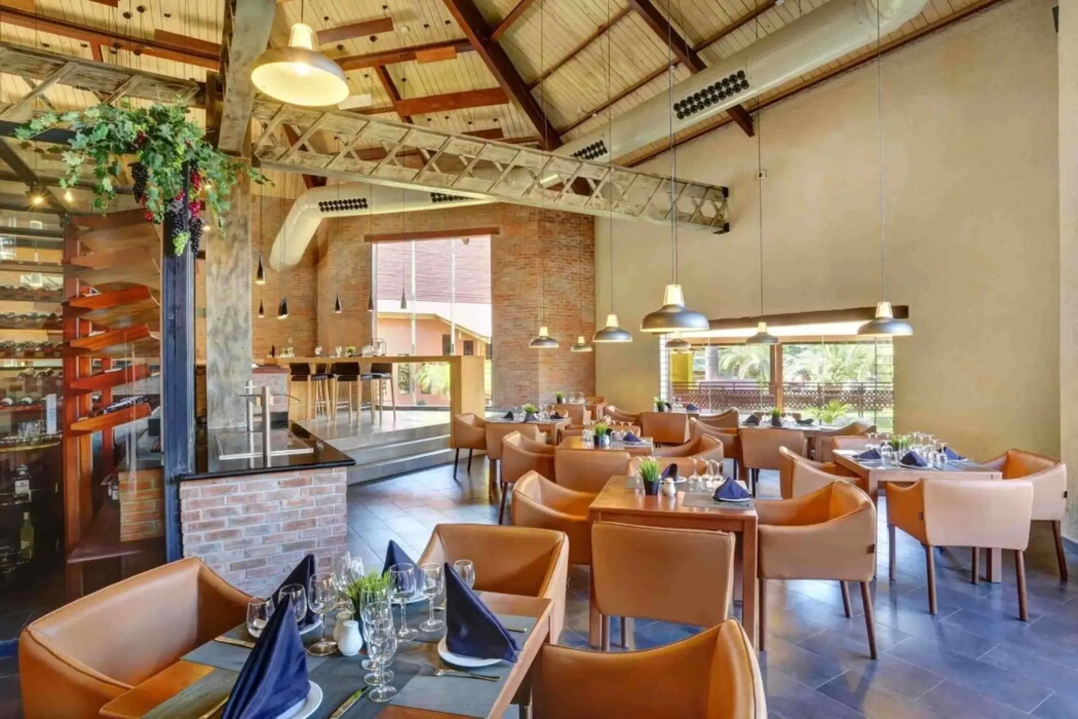 Industrial-style restaurant and wine cellar at Grand Palladium Punta Cana, Punta Cana