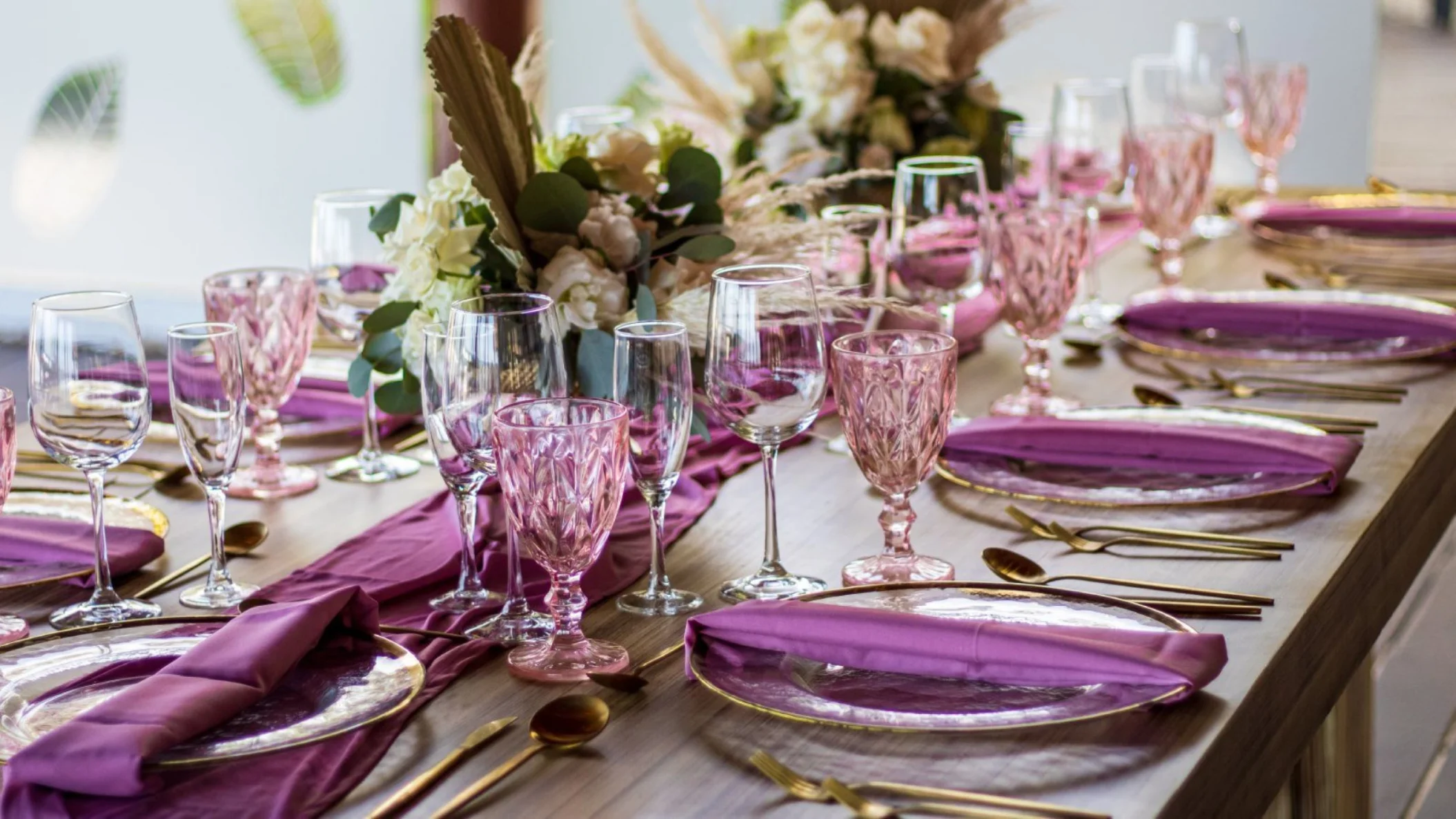 Wedding table setup at Grand Riviera Princess Resort