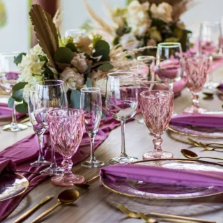 Wedding table setup at Grand Riviera Princess Resort