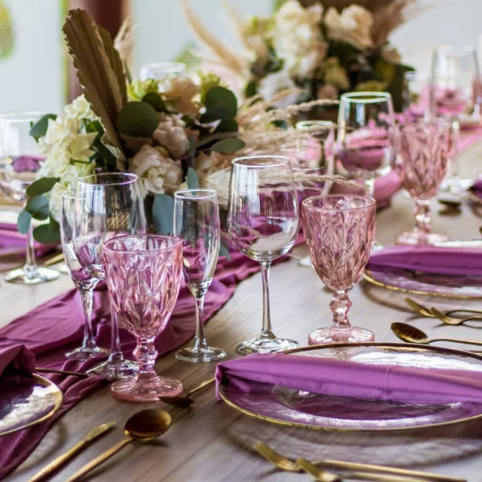 Wedding table setup at Grand Riviera Princess Resort