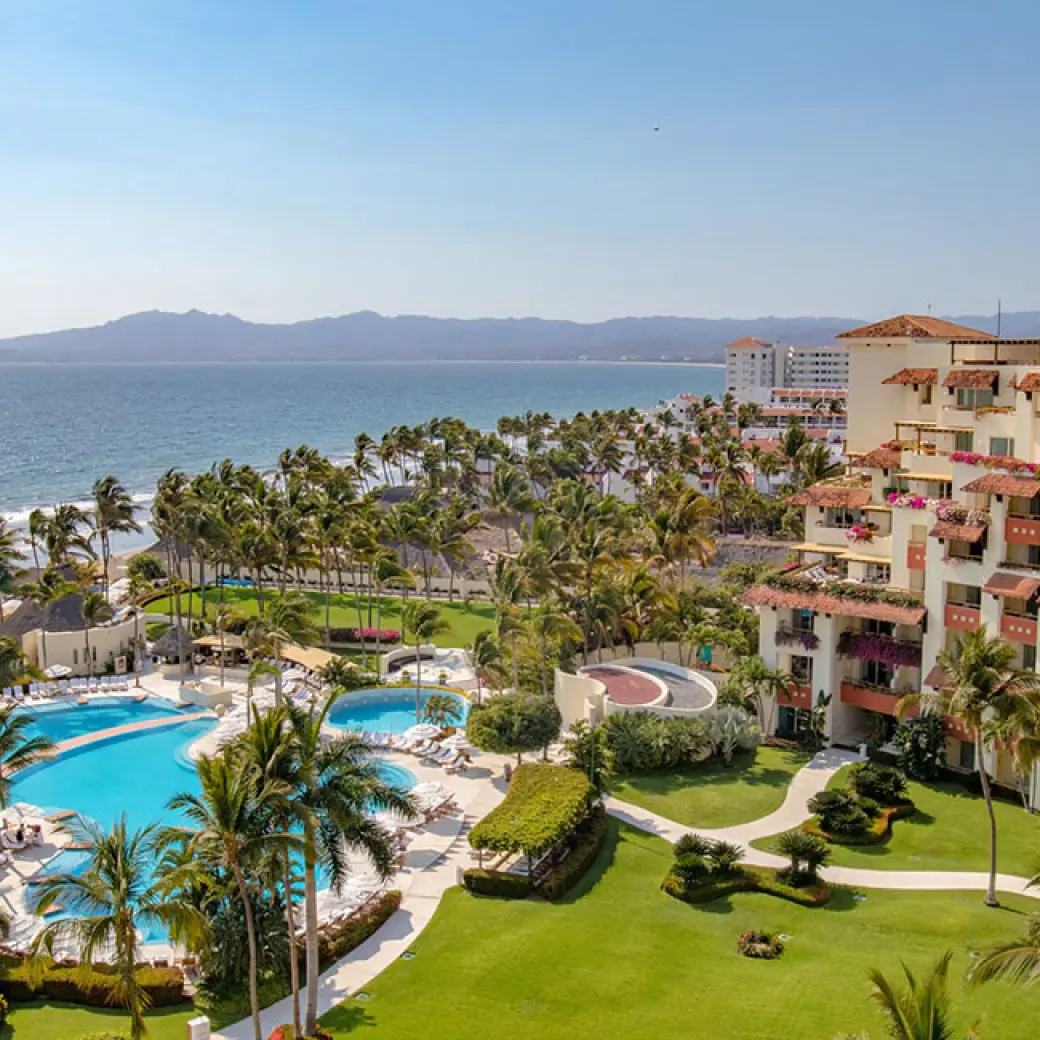 Grand Velas Riviera Nayarit beachfront grounds and pools, Puerto Vallarta