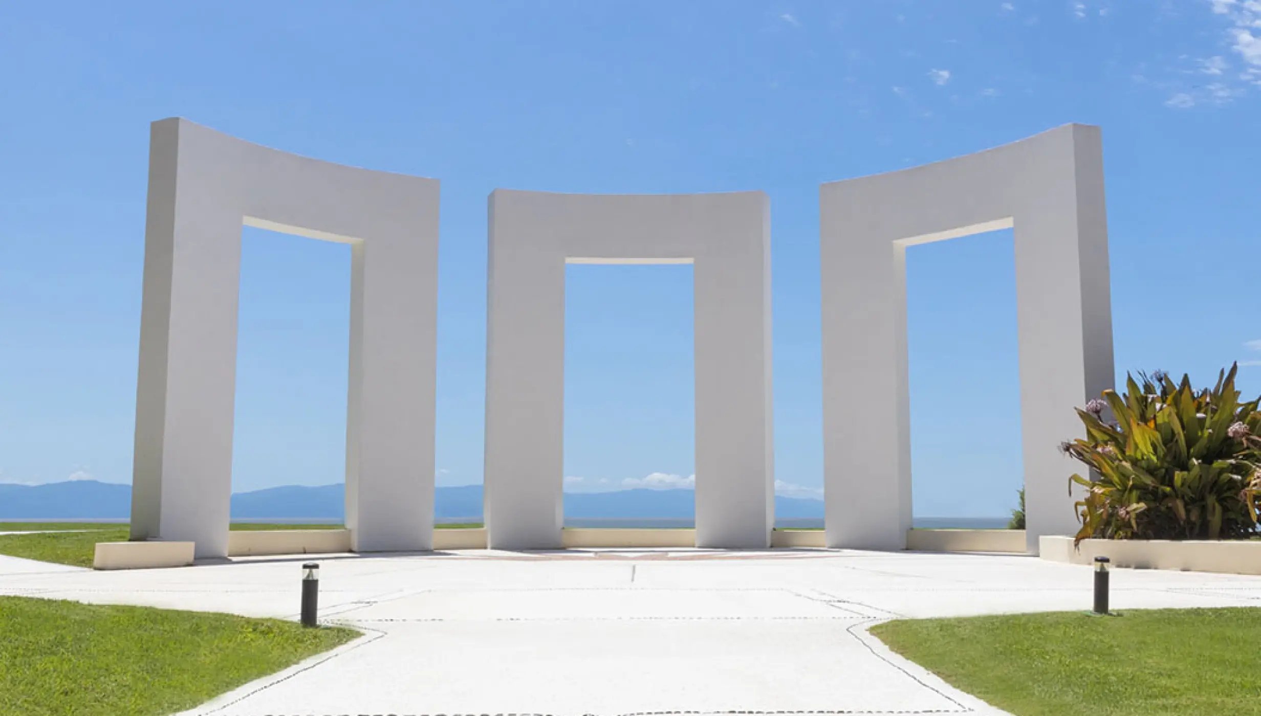 White stone gazebo terrace for a wedding ceremony at Grand Velas Riviera Nayarit, Puerto Vallarta