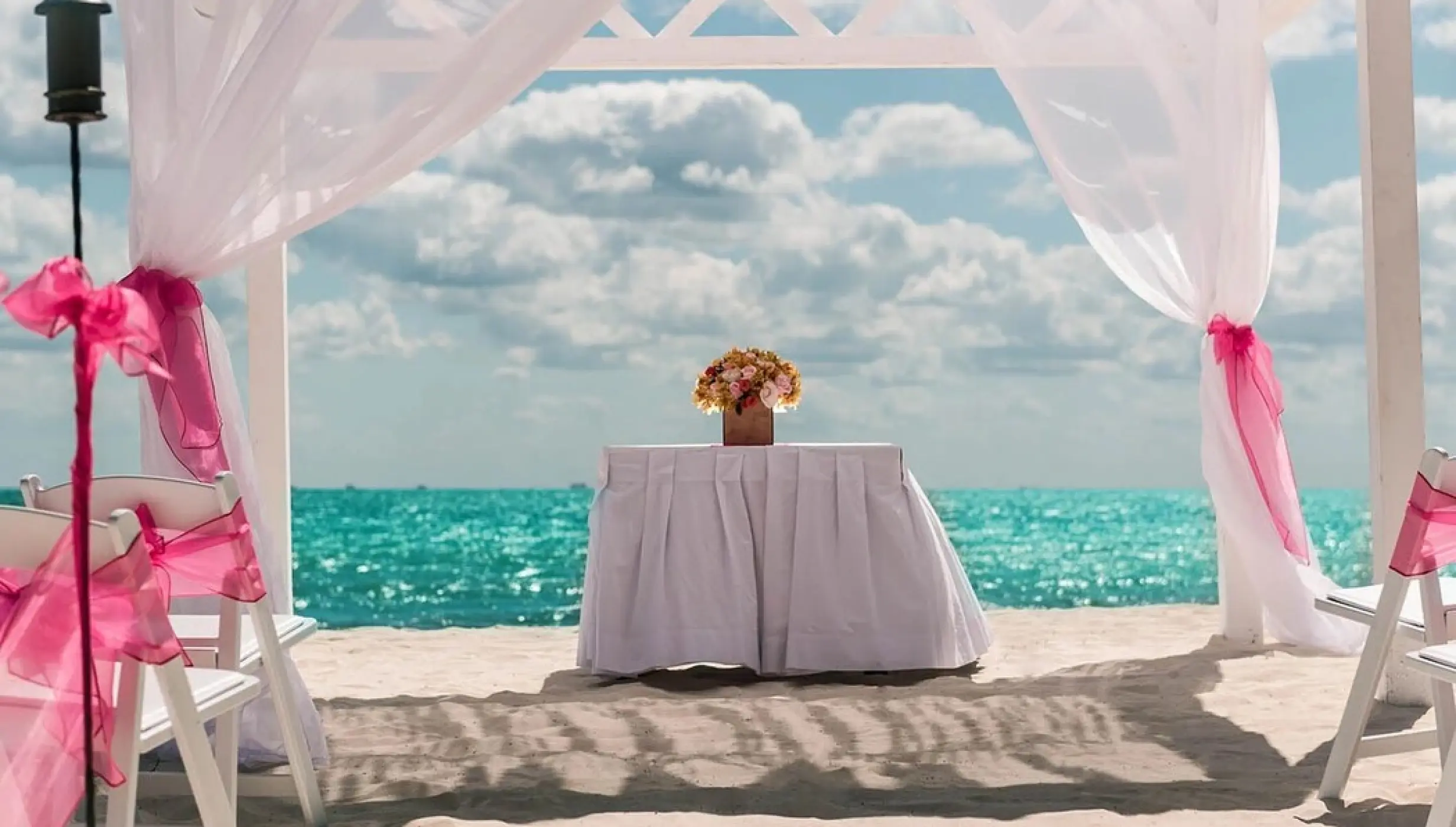beach venue at Ocean Maya Royale