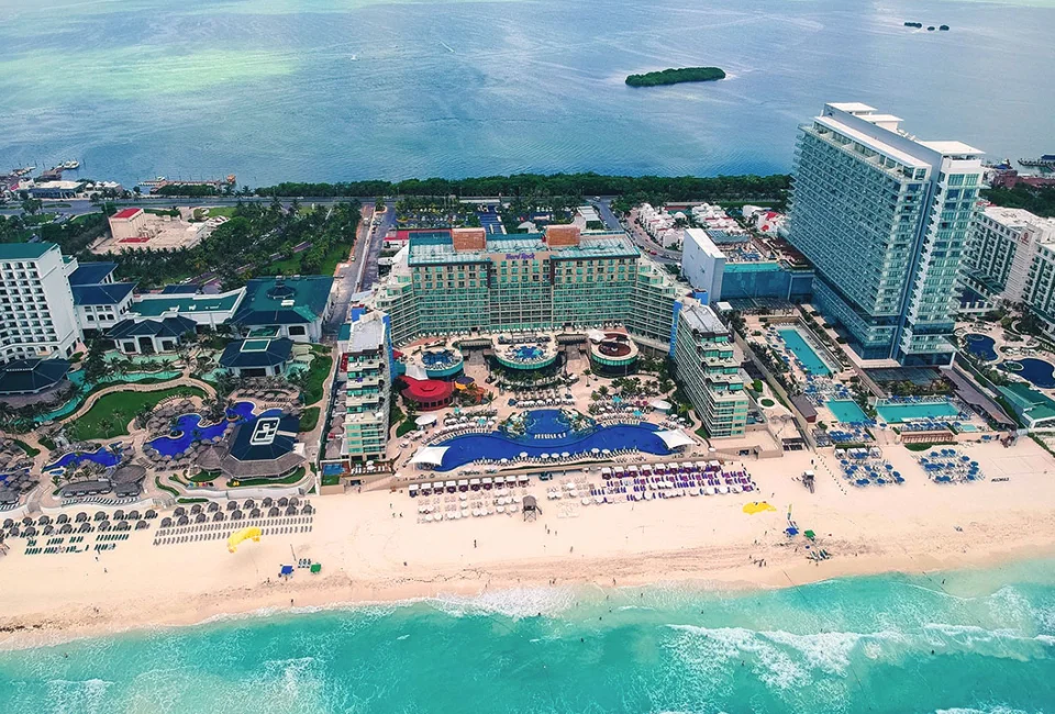 Hard Rock Hotel Cancun Aerial Overview