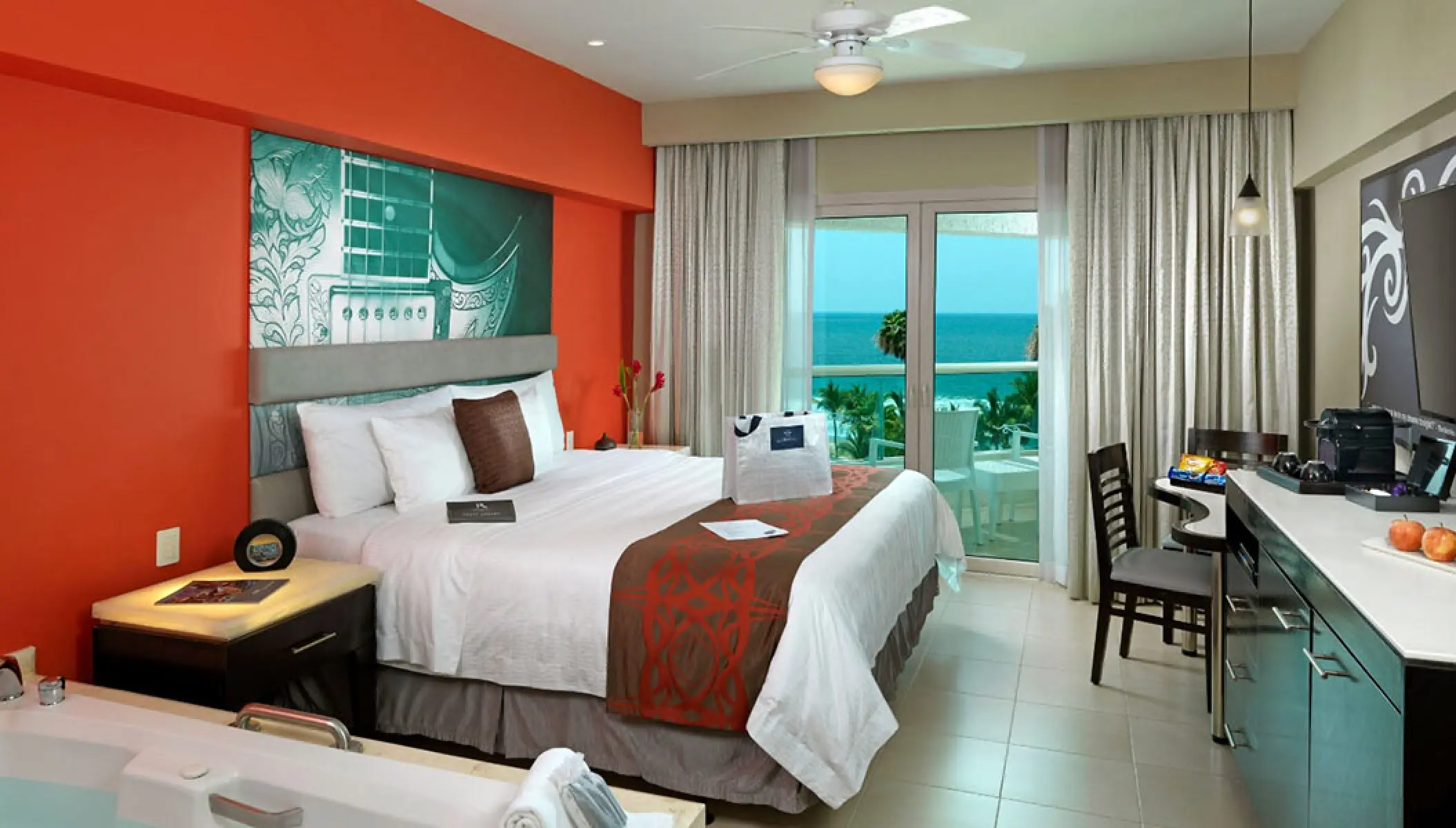 Deluxe Platinum room with ocean view at Hard Rock Vallarta, Puerto Vallarta