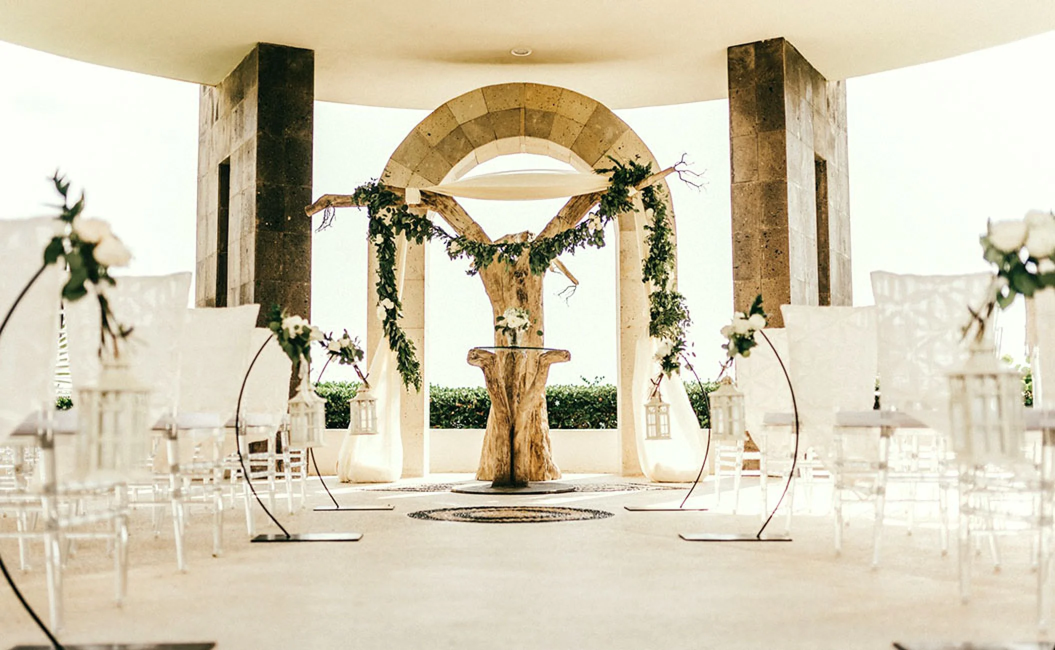 Wedding at Sunset Garden at Hard Rock Hotel Vallarta.