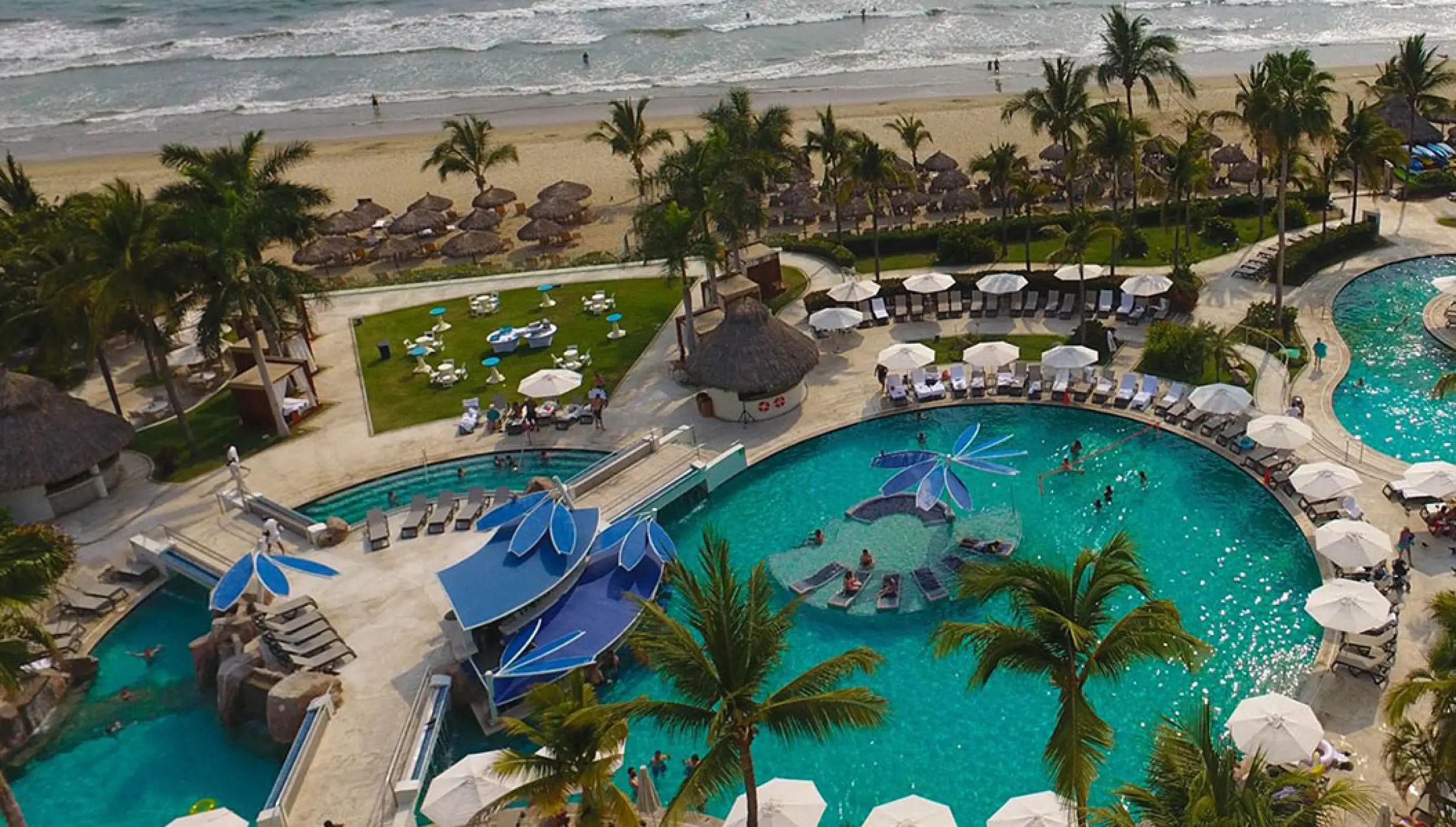 Palm Terrace Wedding Venue overview at Hard Rock Hotel Vallarta.