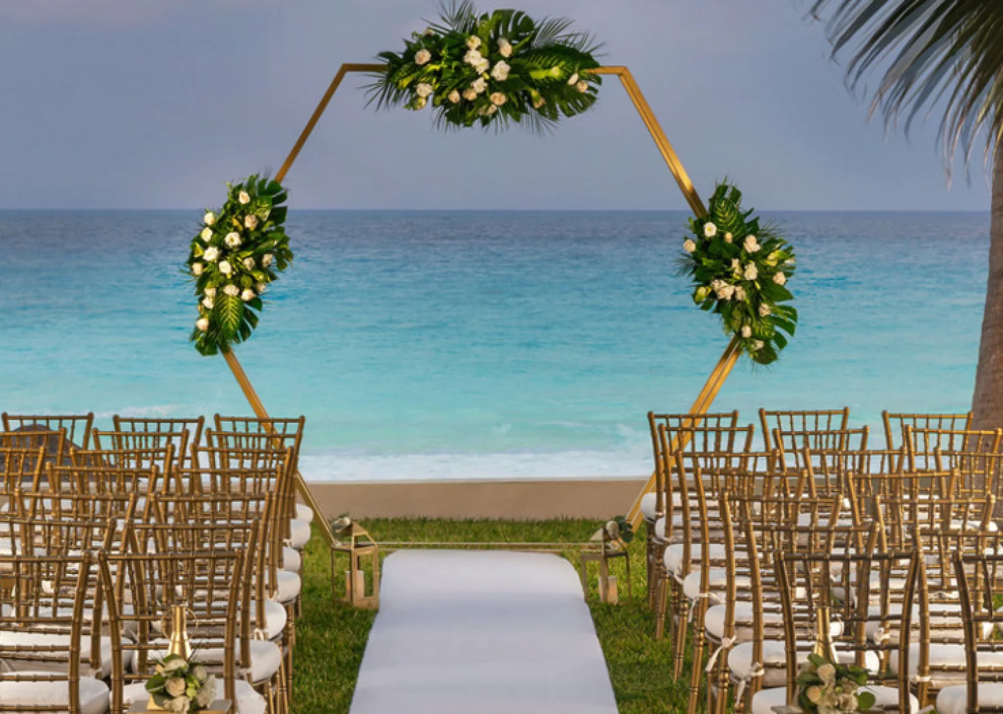 south garden venue at Hilton Cancun Mar Caribe