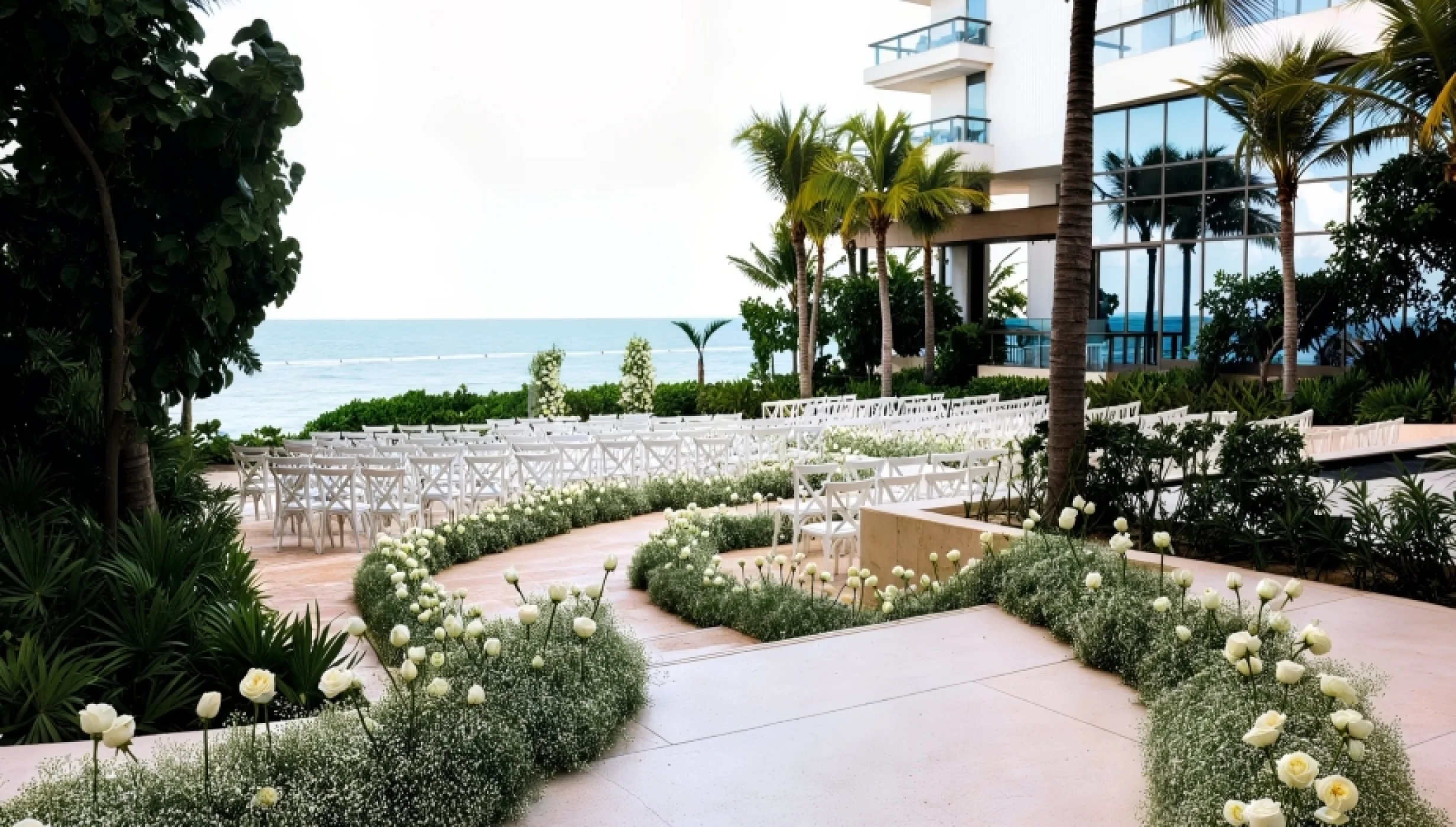 lobby terrace venue at hilton cancun