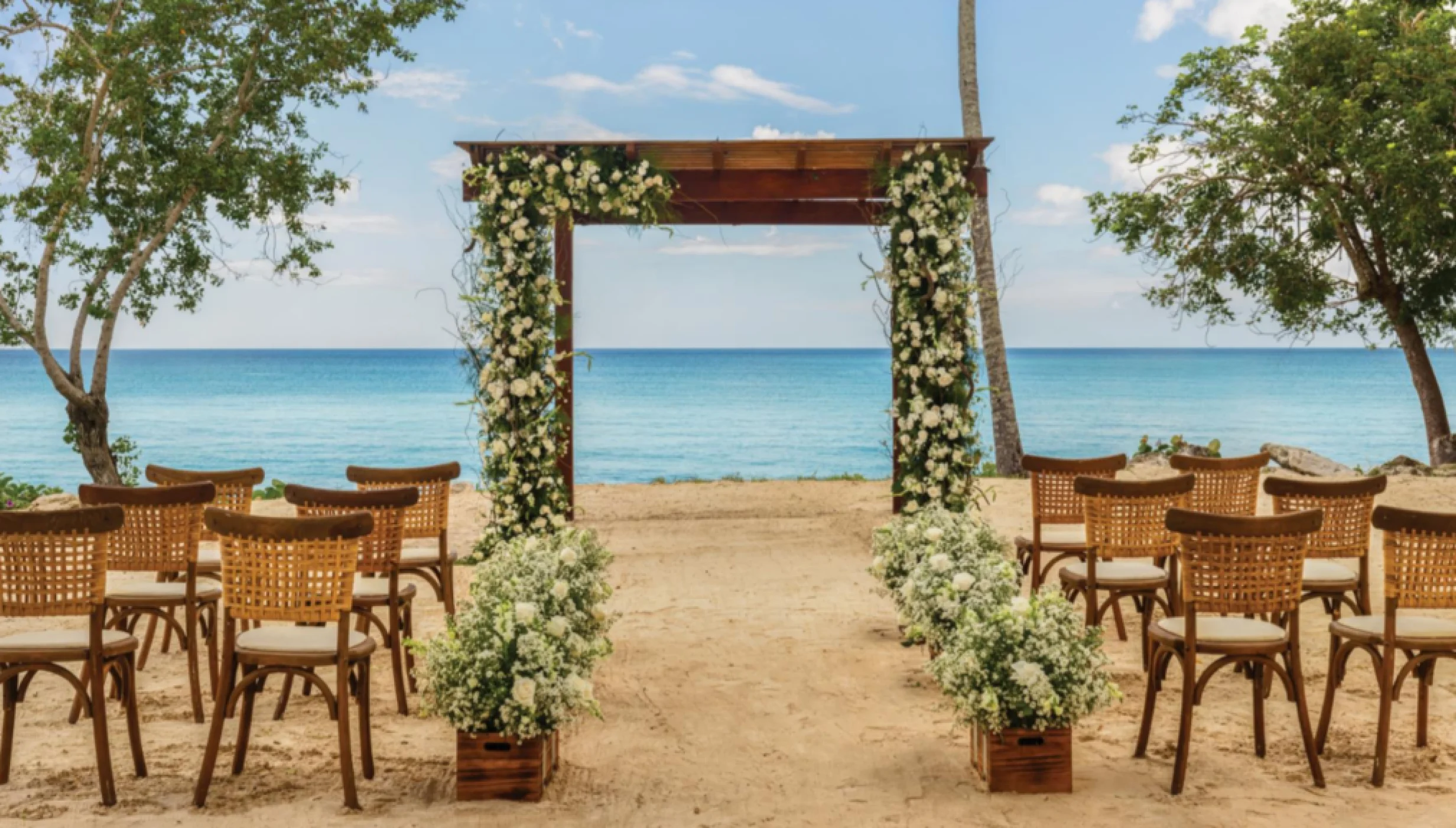 beach gazebo venue at Dreams La Romana Resort & Spa