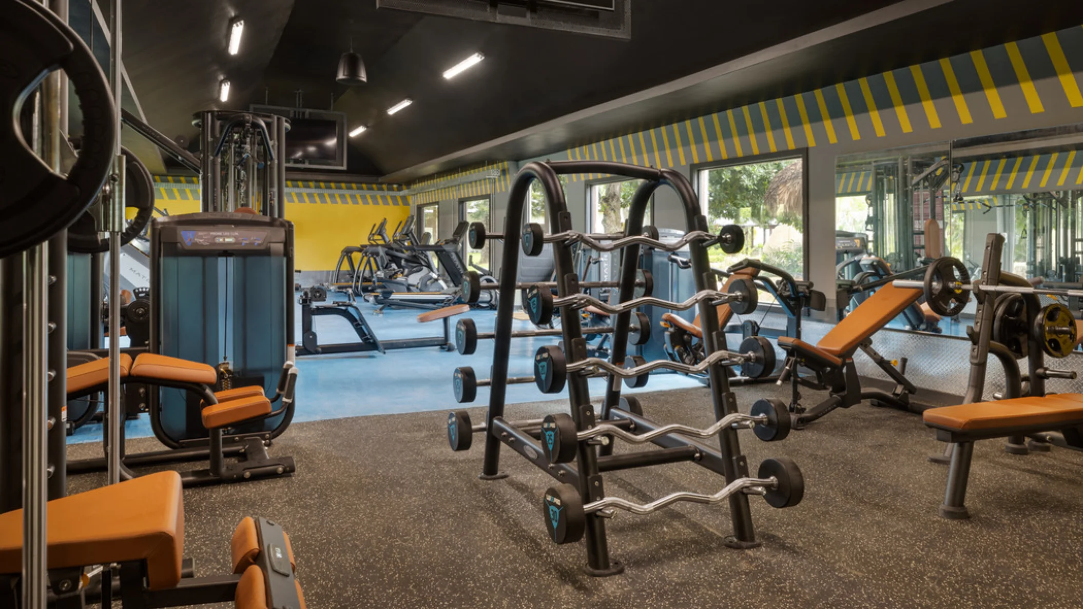 gym at Dreams La Romana