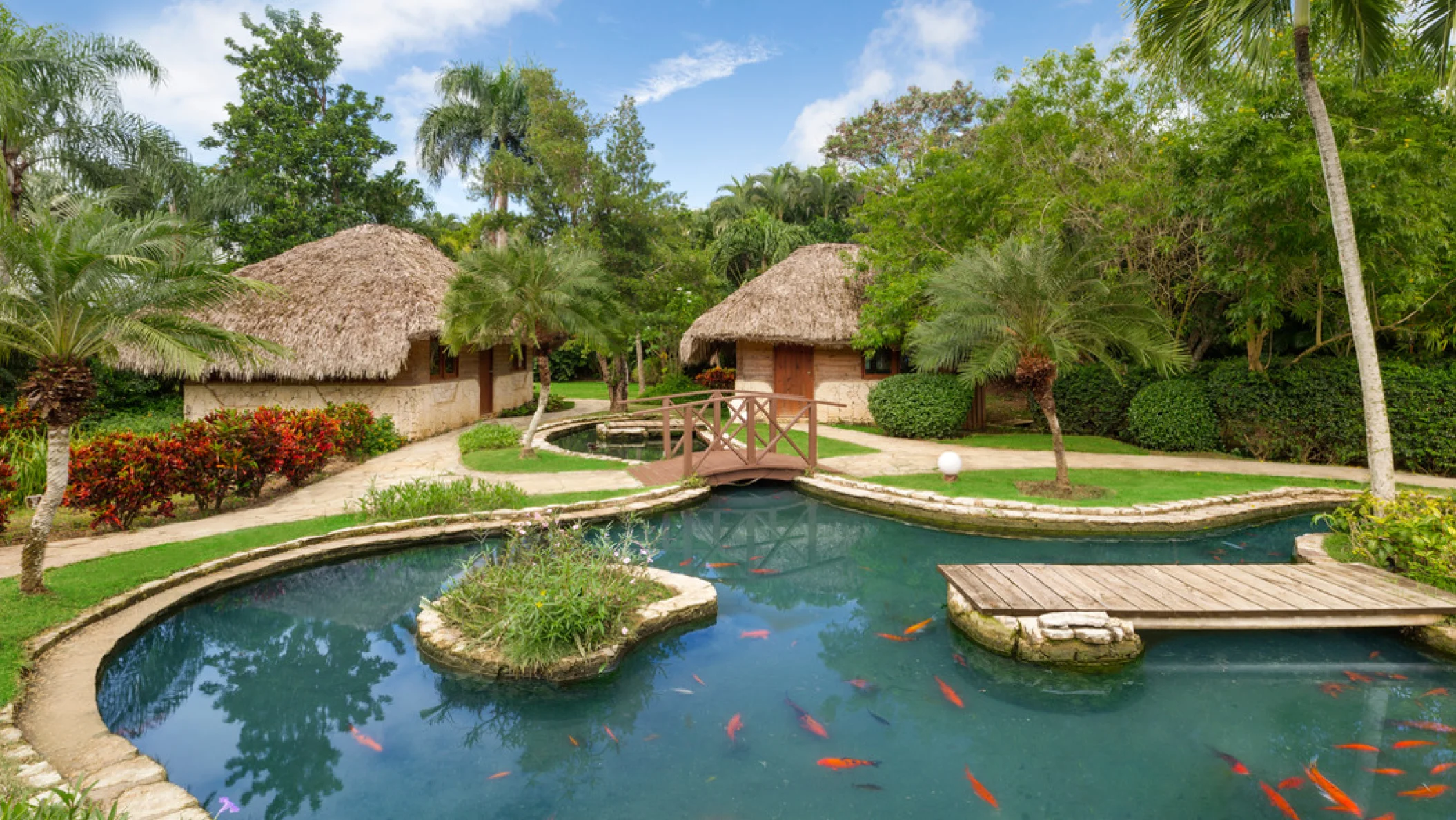 hydrotherapy section at the spa at Dreams La Romana