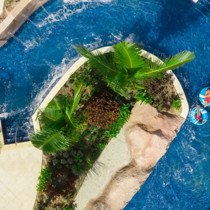 lazy river at Dreams La Romana