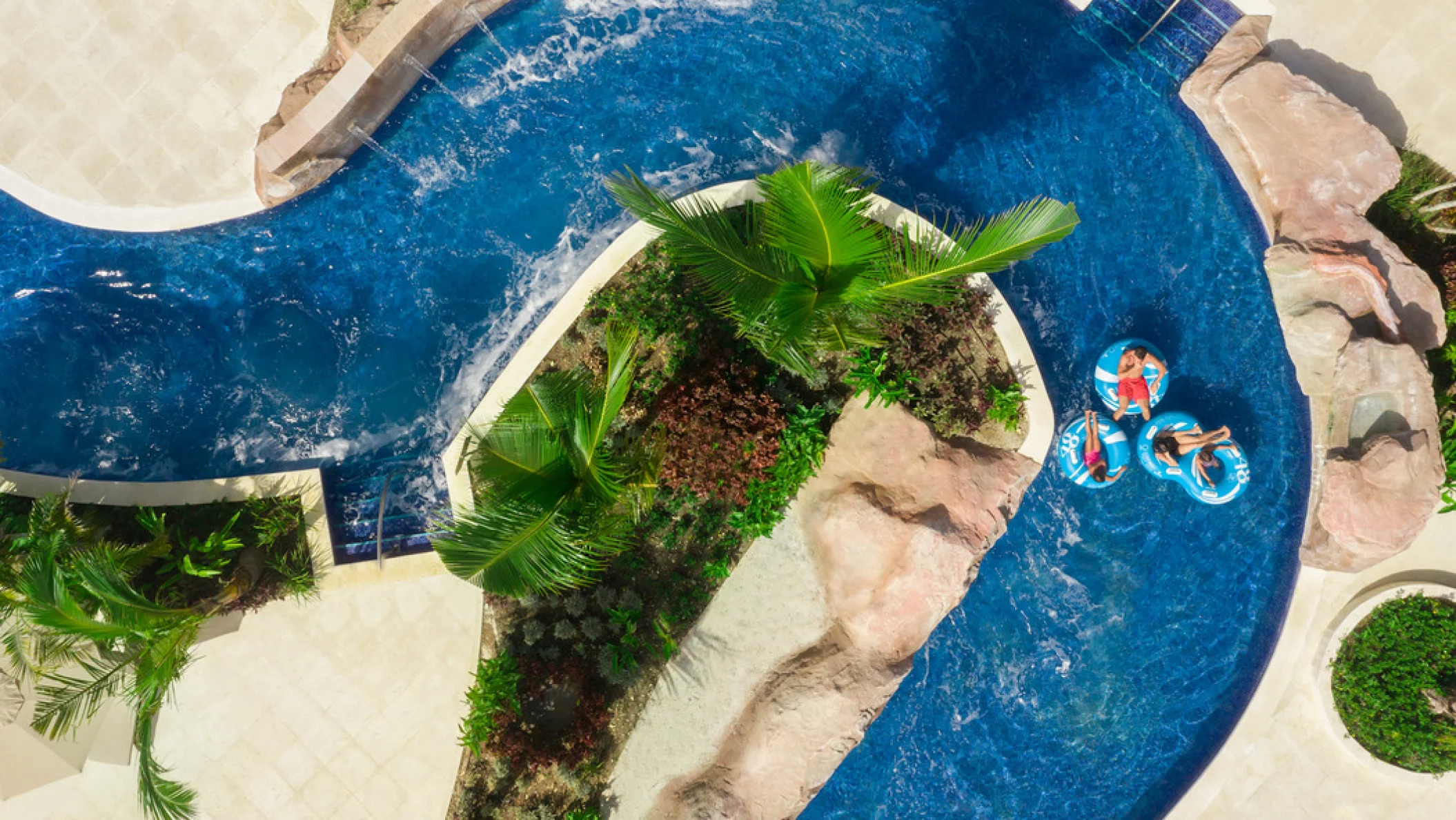 lazy river at Dreams La Romana