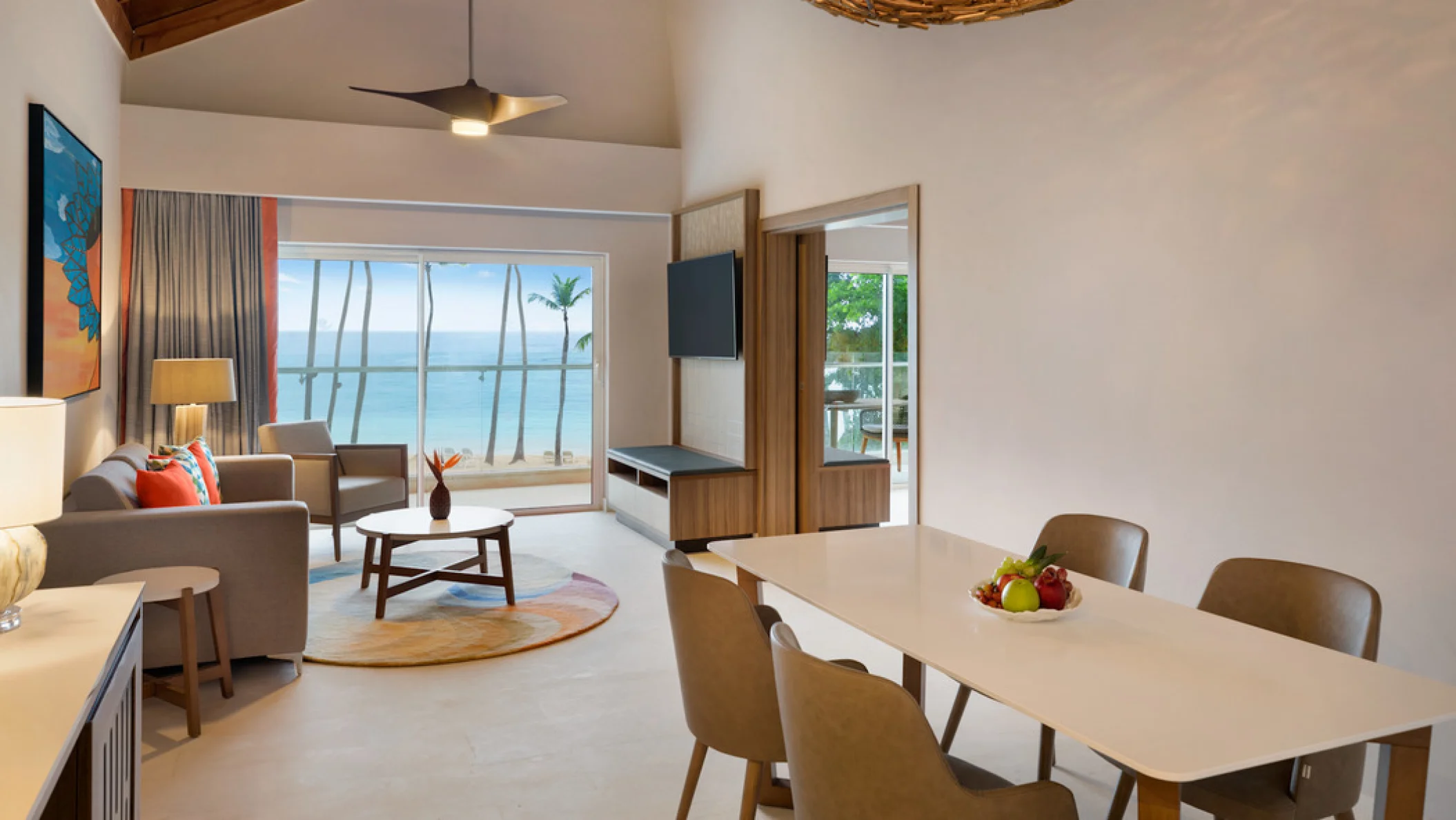 oceanview suite interiors at Dreams La Romana