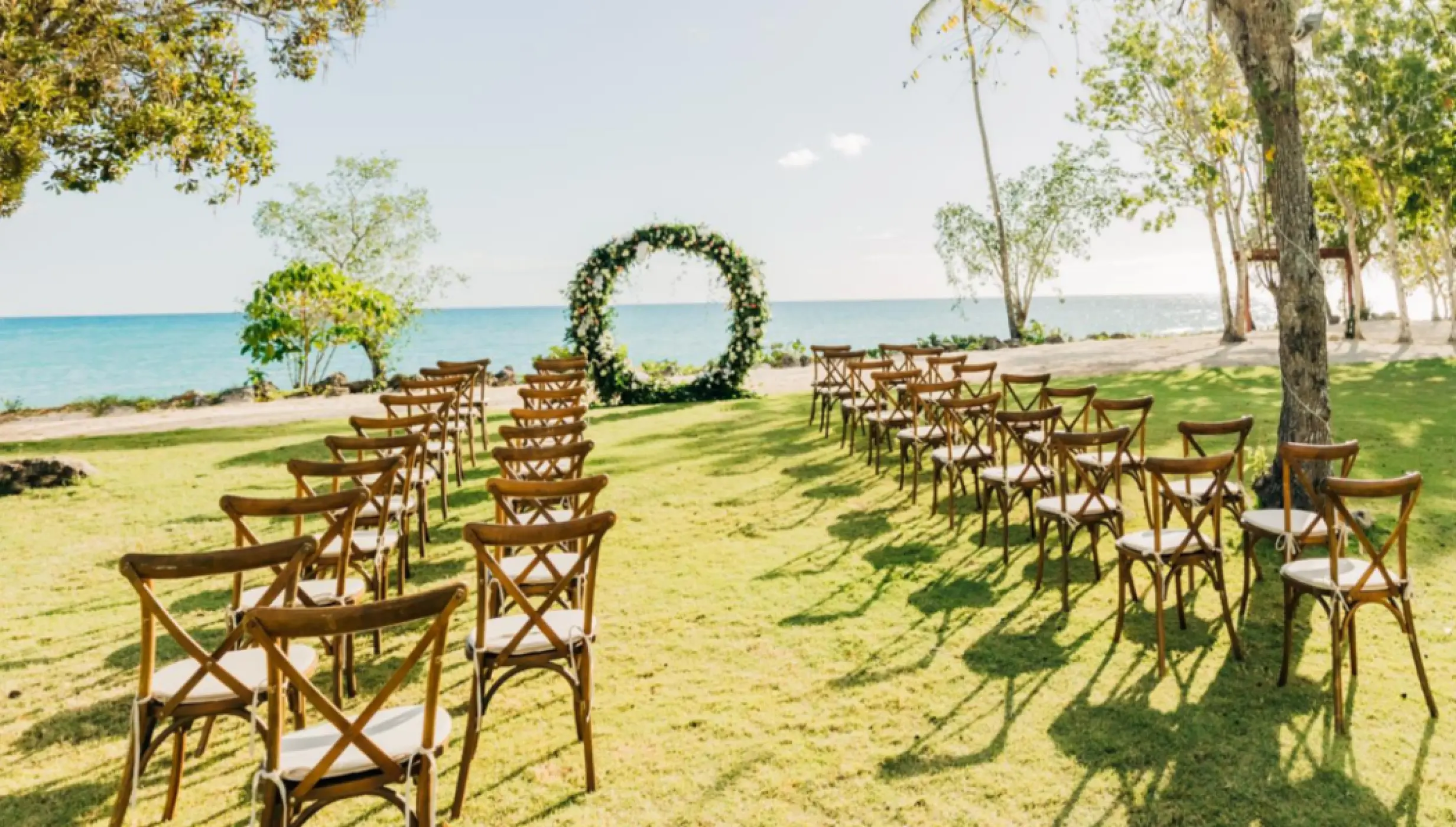 sunset garden venue at Dreams La Romana