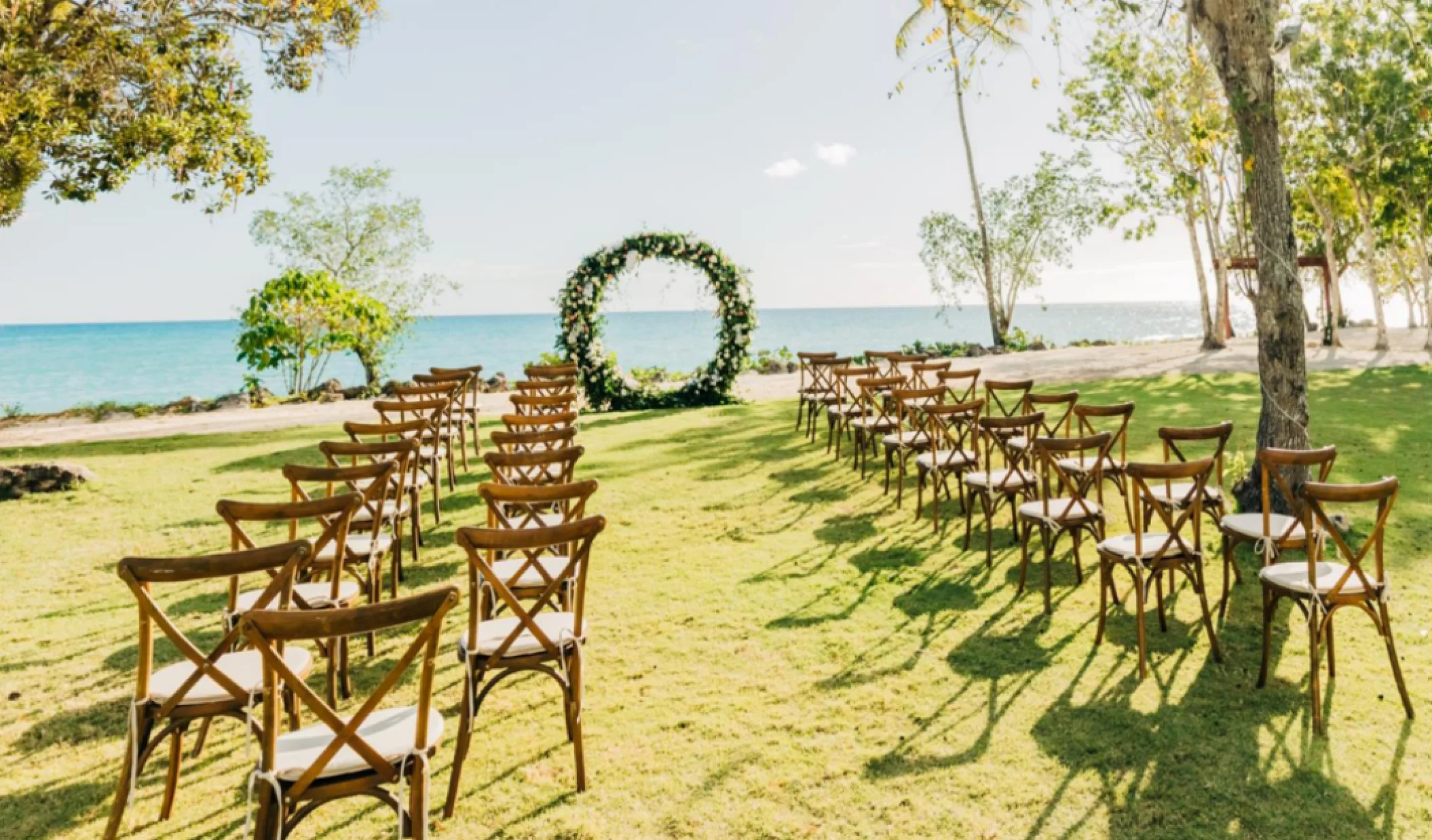 sunset garden venue at Dreams La Romana