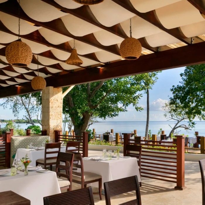 the grill restaurant at Dreams La Romana