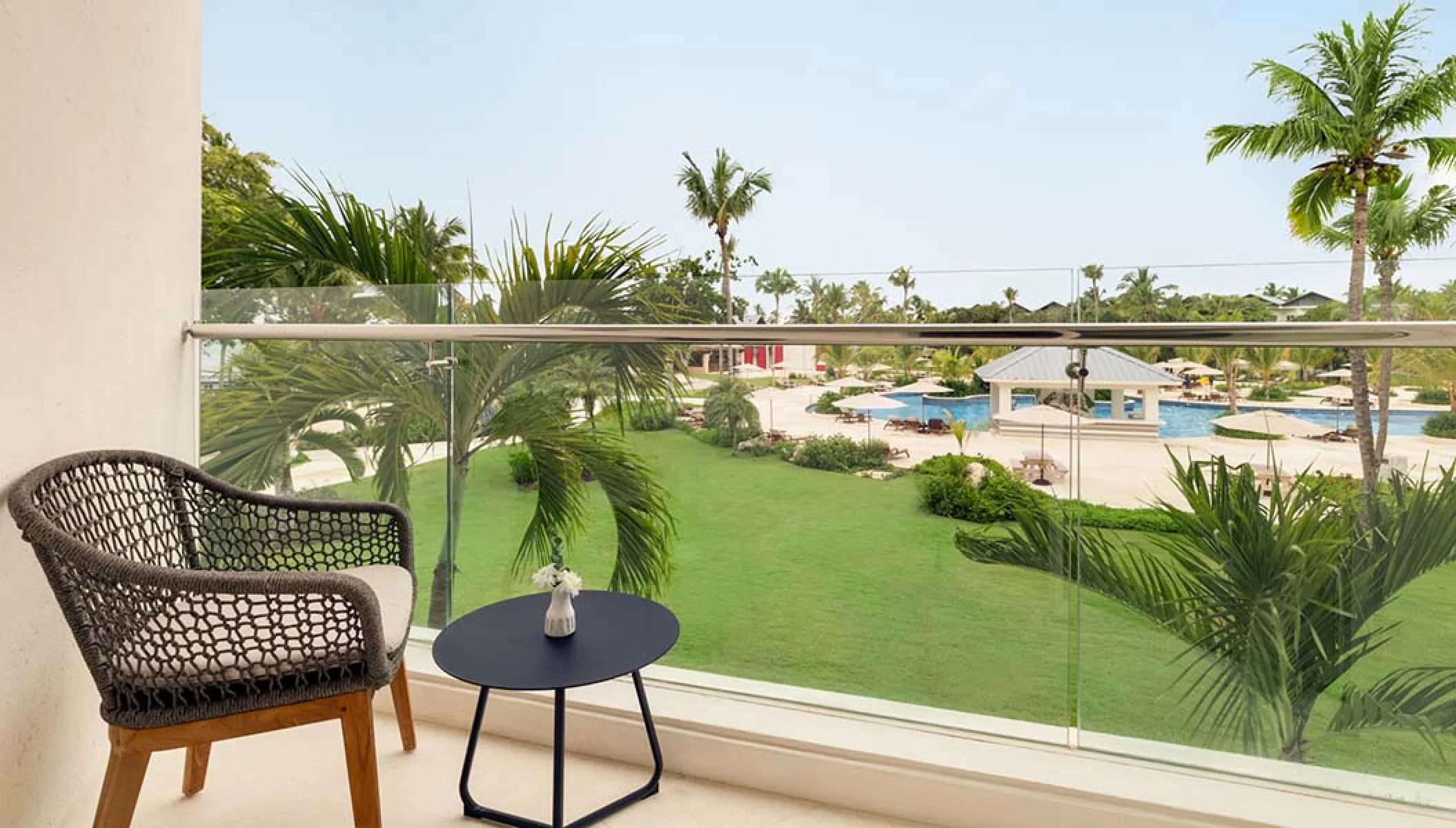 view from balcony of suite at Secrets La Romana Resort & Spa