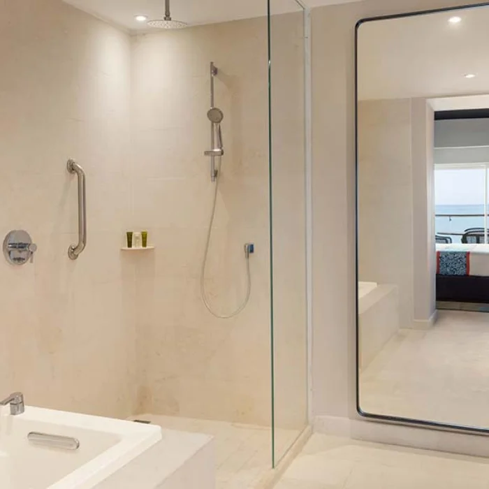 Bathroom of suite at Secrets La Romana Resort & Spa