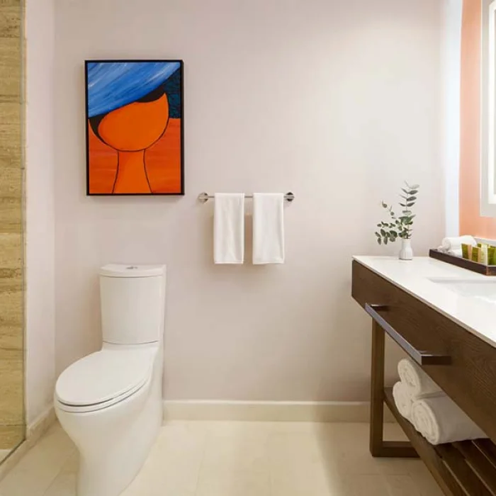 Bathroom of suite at Secrets La Romana