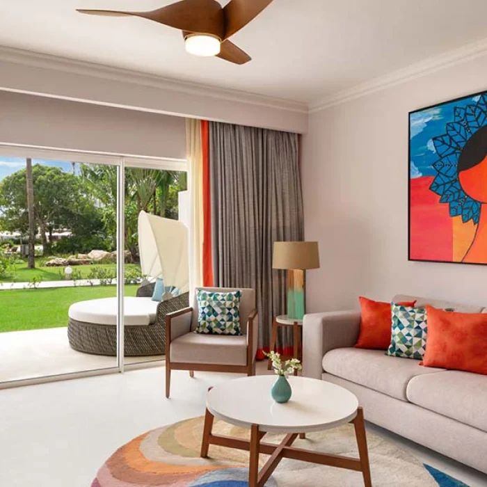 Garden view suite at Secrets La Romana