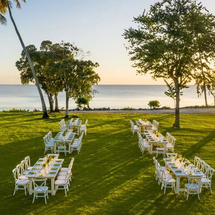 Sunset garden venue at Secrets La Romana