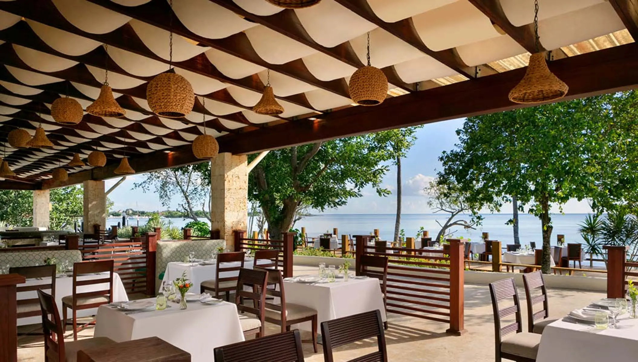 The grill restaurant at Secrets La Romana Resort & Spa