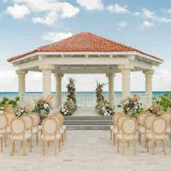 beach gazebo venue at hilton playa del carmen