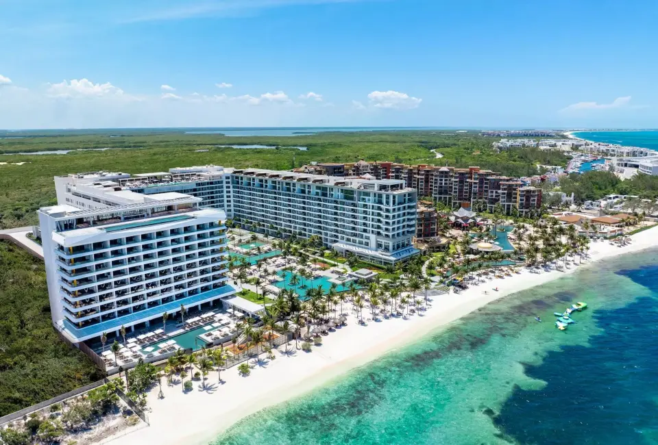 aerial view of Hotel Mousai Cancun