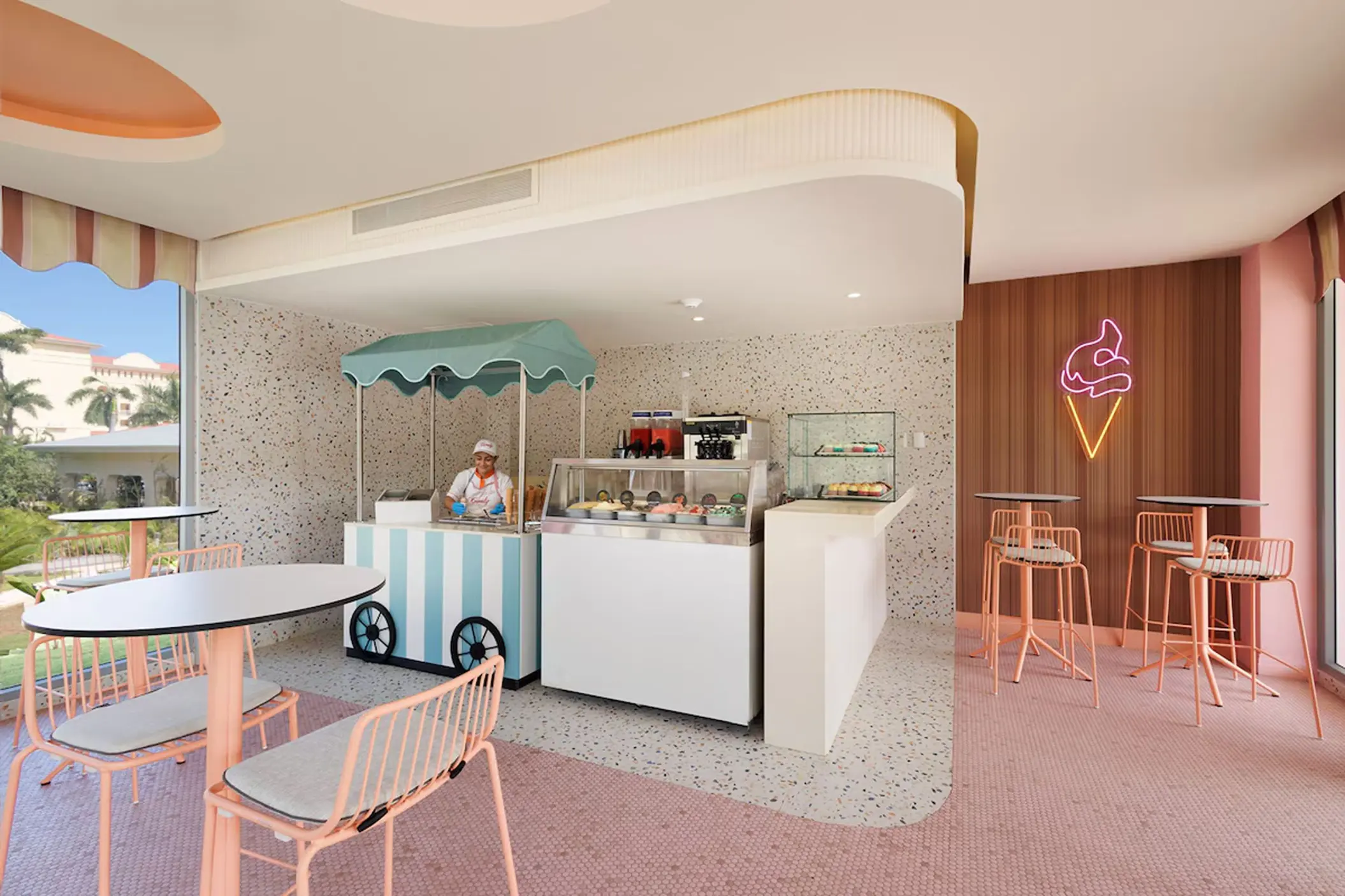 ice cream parlor at Hotel Riu Guanacaste
